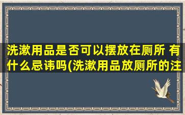 洗漱用品是否可以摆放在厕所 有什么忌讳吗(洗漱用品放厕所的注意事项及必知！)